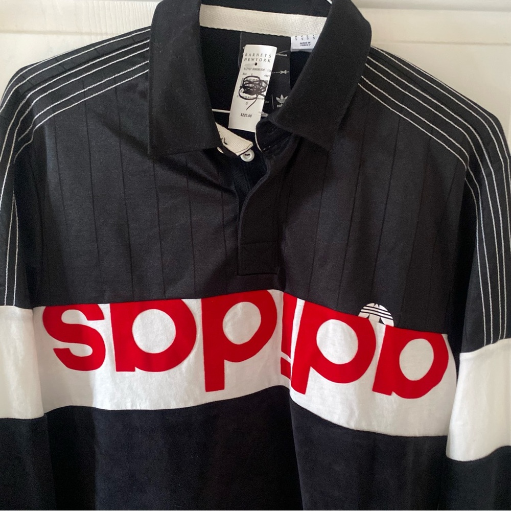 Designer Alexander Wang Adidas Collaboration Velour Mix Polo New with Tags